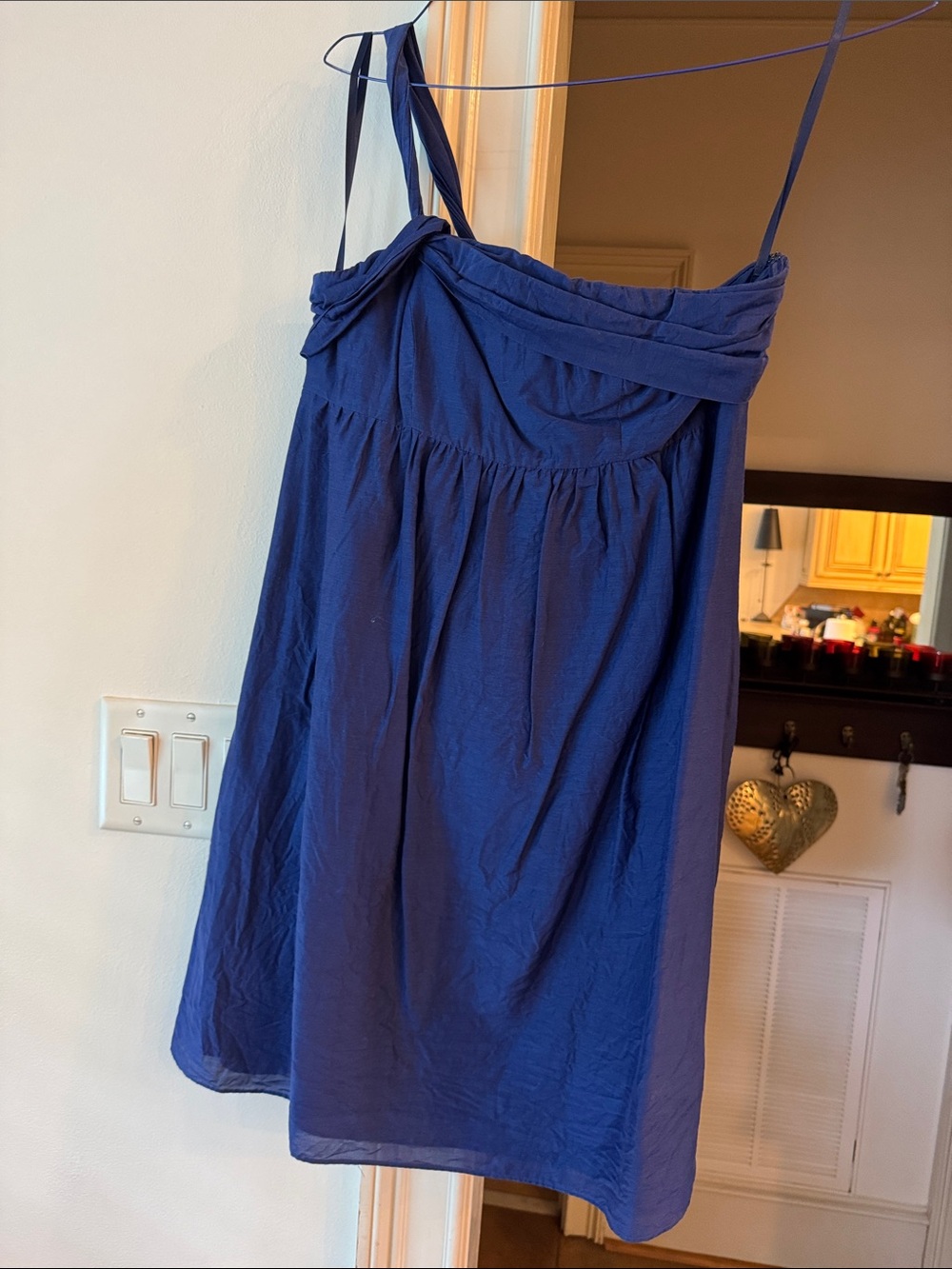 Navy Blue Spaghetti Strap Sundress